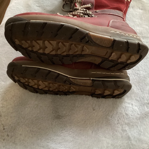 Like new Bos&co Gabriella lace up boot red size 37 - Picture 5 of 8